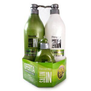 Shampoo Keratina ultraforce SALON IN 1000 ml + Acondicionador 1000 ml + tratamiento 300 ml
