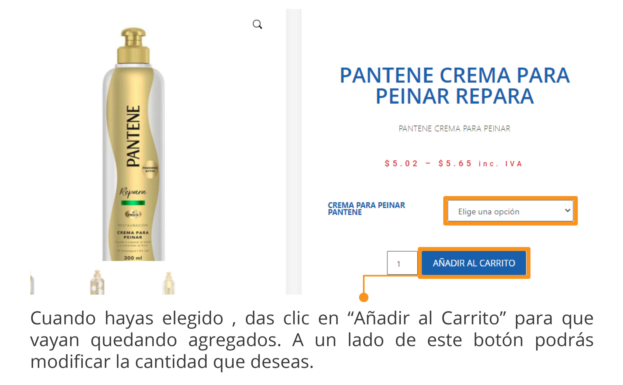 Elige tus productos