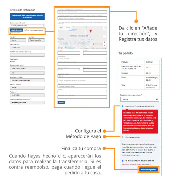 Registra tus datos